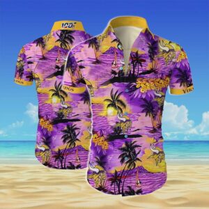 Minnesota Vikings Hawaiian Aloha Shirt For Hot Fans
