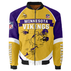 Best Minnesota Vikings Bomber Jacket For Hot Fans