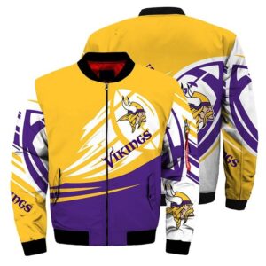Best Minnesota Vikings Bomber Jacket For Cool Fans