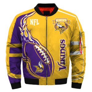 Best Minnesota Vikings Bomber Jacket For Cool Fans
