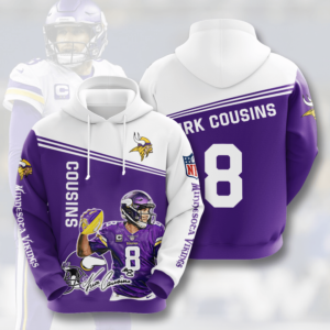 Minnesota Vikings 3D Printed Hooded Pocket Pullover Hoodie For Awesome Fans