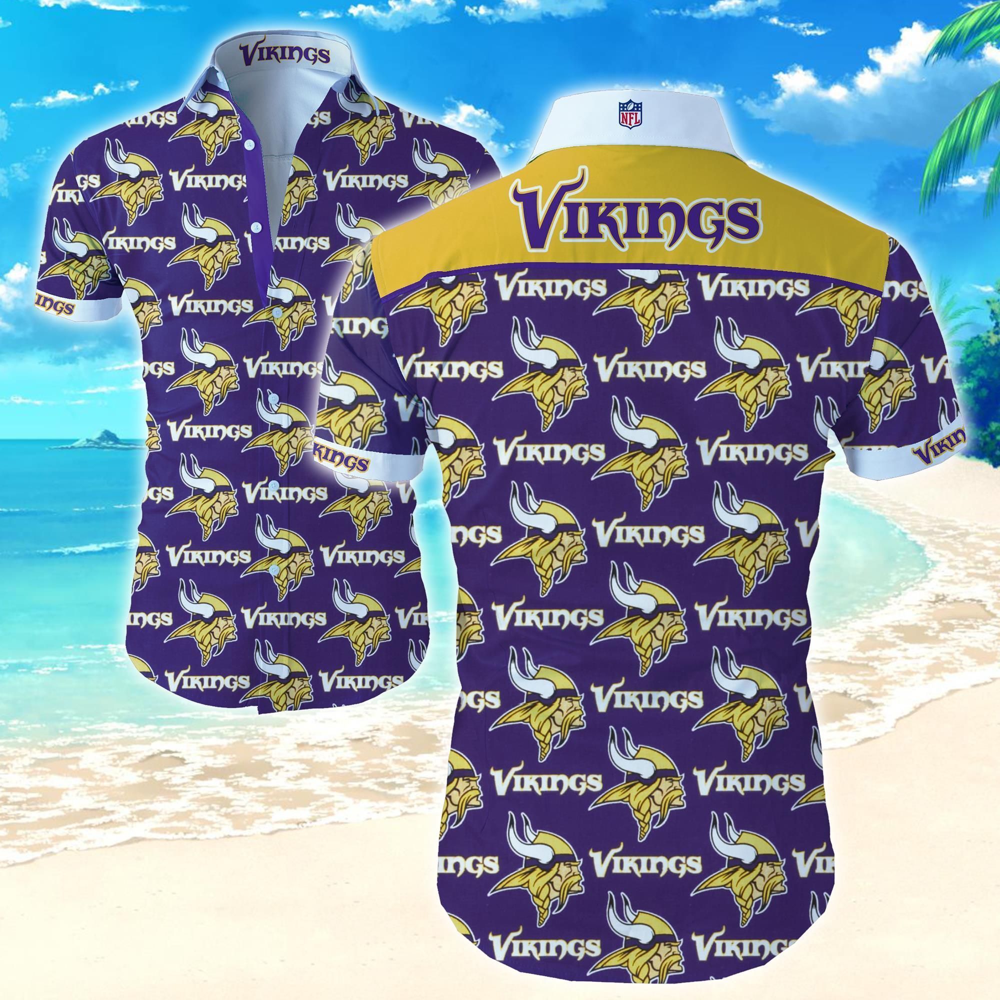 Minnesota Vikings Hawaiian Aloha Shirt Limited Edition Gift ...