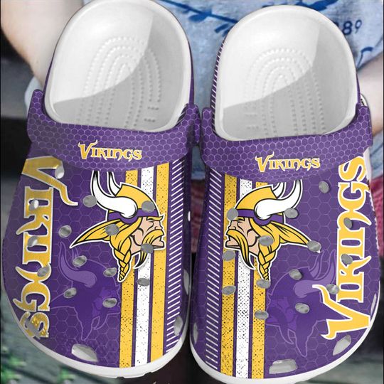 Minnesota Vikings Crocs Clog For Hot Fans - Vikingsfanstore.com